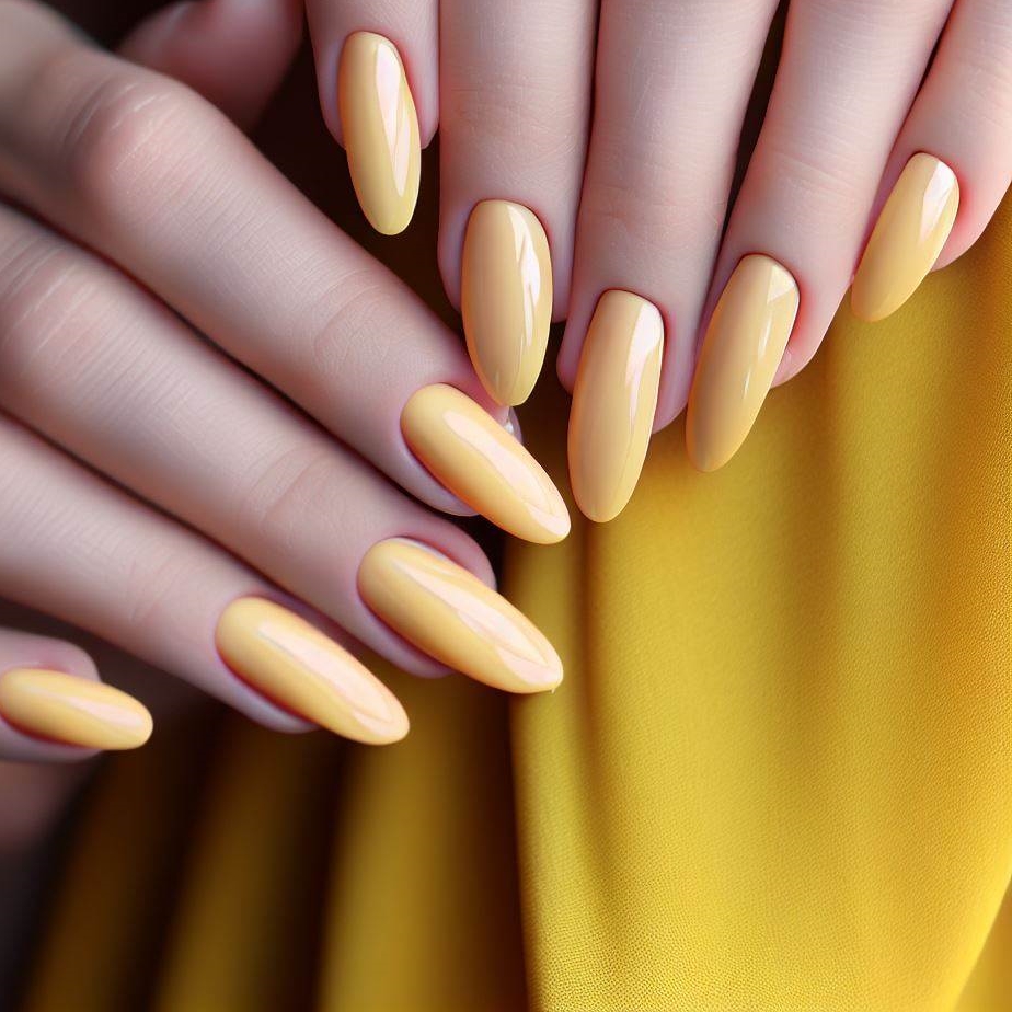 Jakie paznokcie do żółtej sukienki